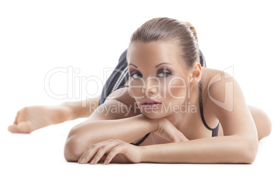 happy young woman portrait fitness relation