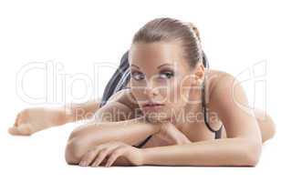 happy young woman portrait fitness relation