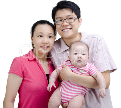 Happy Asian family