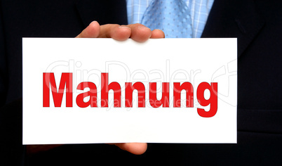 Mahnung