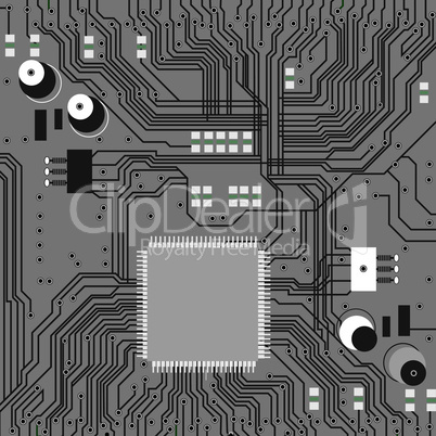 Electronic circuit board vector
