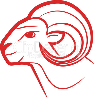 Zodiac sign Aries logo