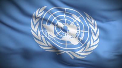 United Nations Flag HD. Looped.