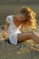 Woman on beach