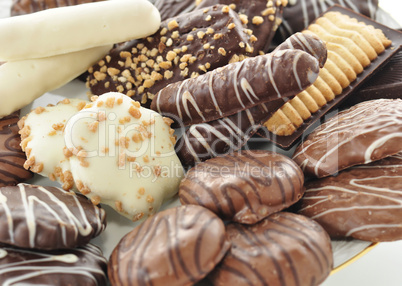 various of chocolate cookies