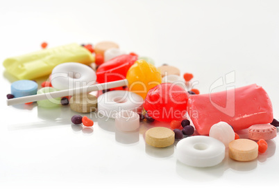 Colorful candies assortment