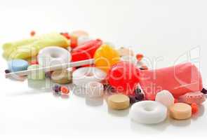 Colorful candies assortment