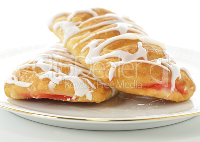 apple and strawberry danish