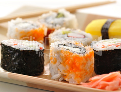 sushi assortment