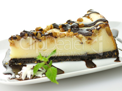 cheesecake with chocolate