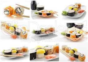 assortment of sushi