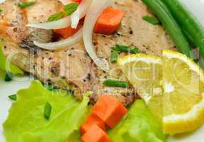 grilled salmon fillet