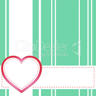 Abstract red heart for Valentine`s or wedding. vector