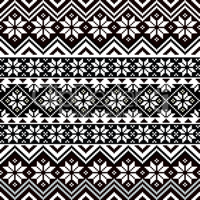 Nordic snowflake pattern