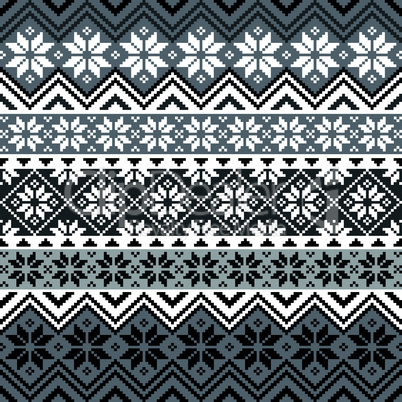 Nordic snowflake pattern