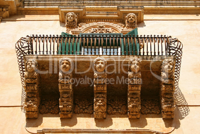 Palazzo Villadorata, Noto, Sizilien