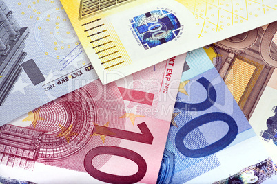 Hintergrund aus Euro Banknoten