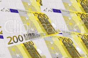 Hintergrund aus 200 Euro Banknoten