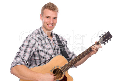 Mann mit Gitarre