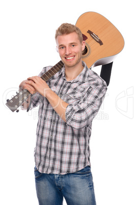 Mann mit Gitarre