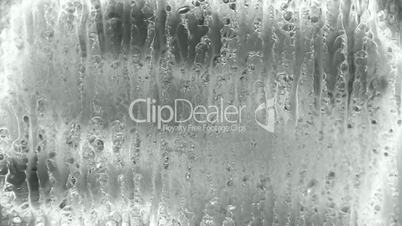Water droplets on windows,Grilles,ice.