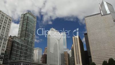Chicago Skyscrapers and Clouds
