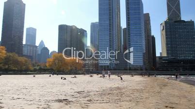 Pan of Chicago Beach 2