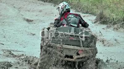 Extreme offroad car in mud