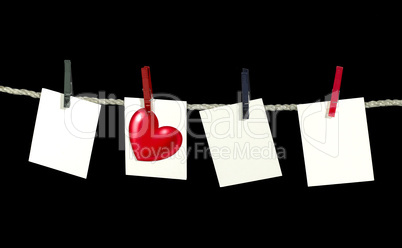clothesline and labels