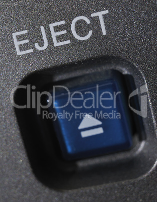 Macro shot of the "Eject" button