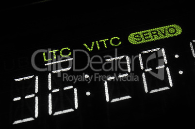 Macro shot-display of the broadcast video player