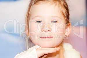 portrait of a beautiful little girl