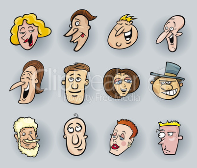 Cartoon faces