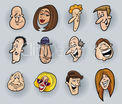 Cartoon faces