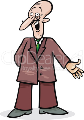 cartoon man in suit