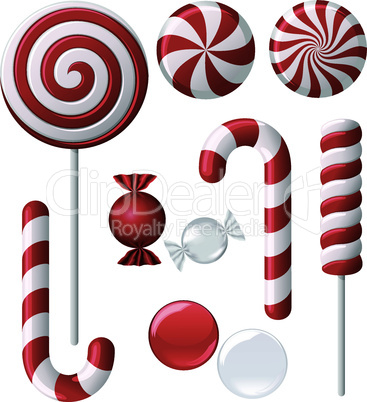Delicious lollipop collection