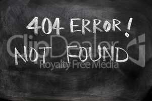 404 error of not found