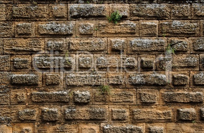 Ancient stone wall texture