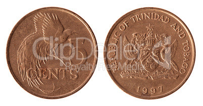 Trinidad and Tobago coin (1997 year)