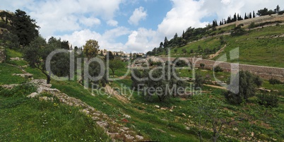 Gehenna (Hinnom) Valley near the Old City in Jerusalem