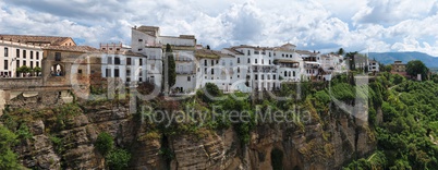 Ronda town in Spain on top of the cliff
