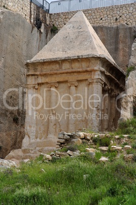 Ancient tomb of Zechariah in Jerusalem