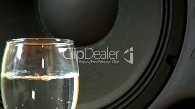 Speaker effects on wine glass; 2