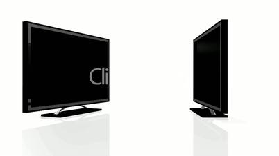 two TV sets in three dimensions