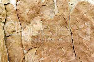 stone rock with cracks