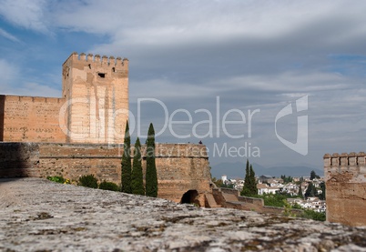 Alhambra castle in Granada, Spain