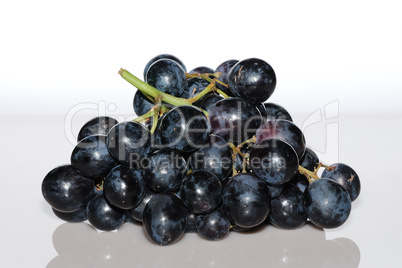 blue grapes from the front