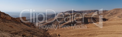 Desert landscape panorama