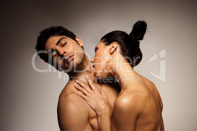 Couple Enjoying Sexual Foreplay
