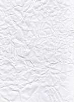 Texture of crumpled white paper